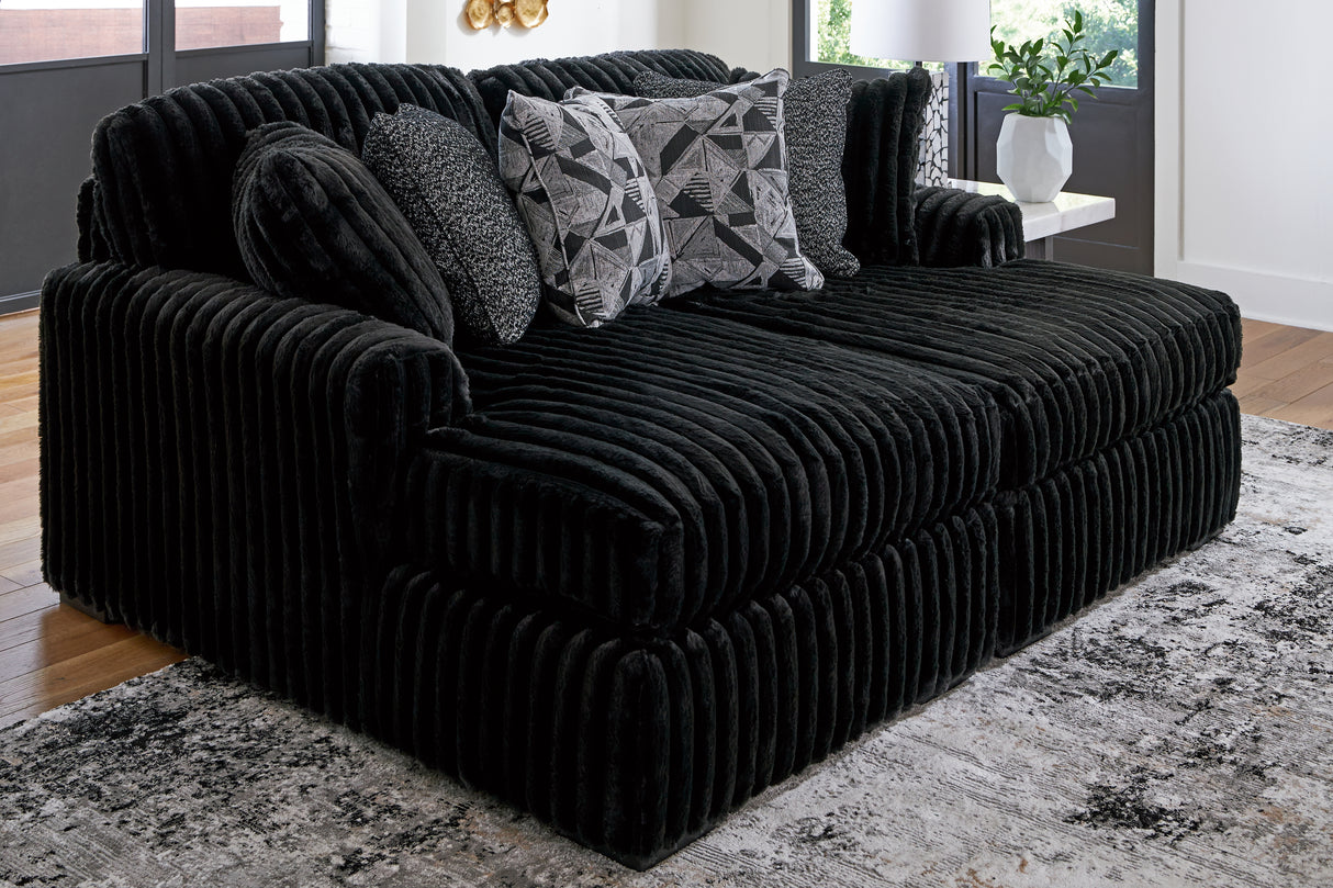 Midnight-Madness Super Chaise (Color: Onyx)