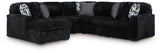 Midnight-Madness 6-Piece Sectional with Chaise