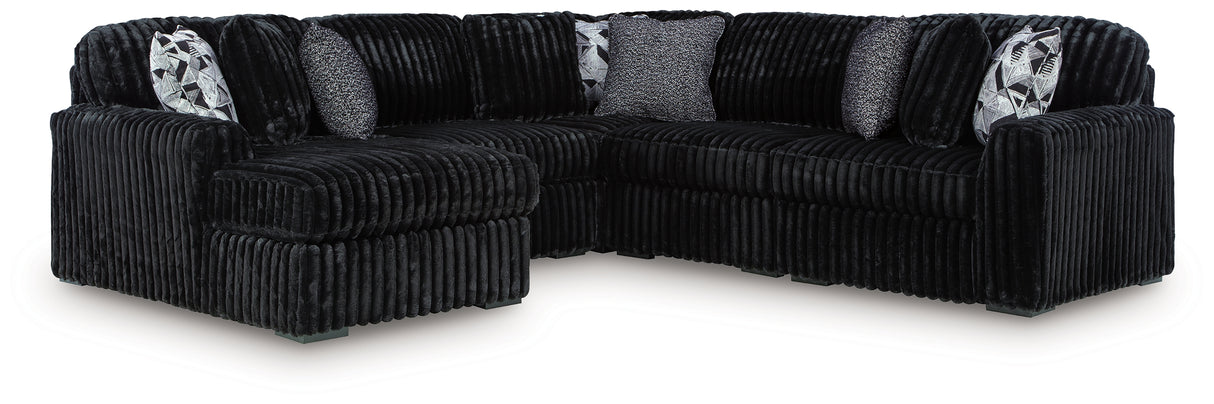 Midnight-Madness 6-Piece Sectional with Chaise
