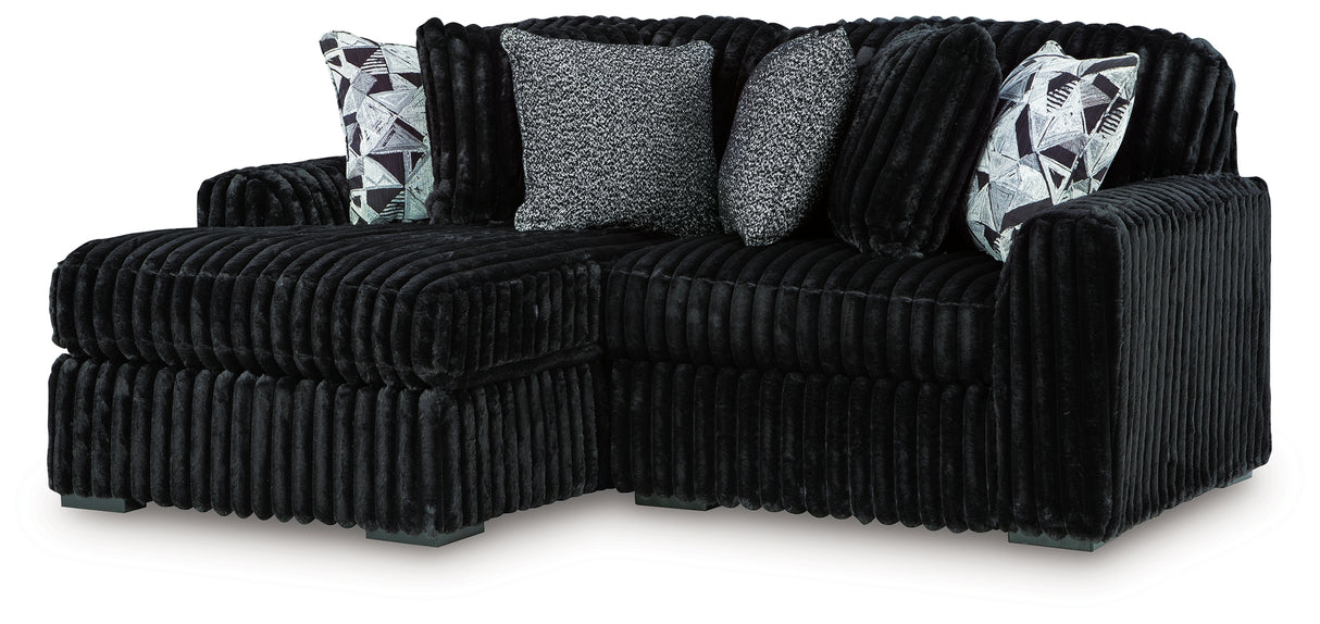 Midnight-Madness 2-Piece Sectional with Chaise