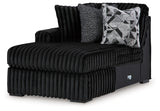 Midnight-Madness 3-Piece Sectional with Double Chaise and Ottoman