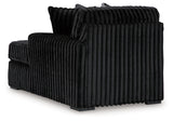 Midnight-Madness 2-Piece Sectional and Oversized Chaise