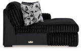 Midnight-Madness 2-Piece Sectional and Oversized Chaise