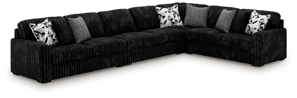 Midnight-Madness 4-Piece Sectional