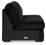 Midnight-Madness 4-Piece Sectional and Oversized Chaise