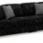 Midnight-Madness 2-Piece Sectional (Color: Onyx)