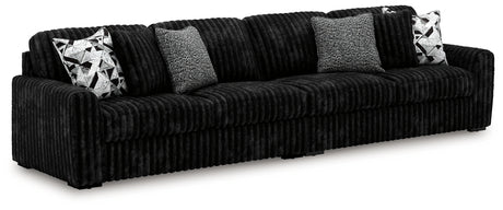 Midnight-Madness 2-Piece Sectional (Color: Onyx)