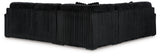 Midnight-Madness 3-Piece Sectional (Color: Onyx)