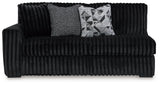 Midnight-Madness 4-Piece Sectional and Oversized Chaise