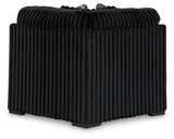 Midnight-Madness 4-Piece Sectional and Oversized Chaise