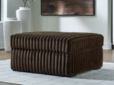 Midnight-Madness Oversized Accent Ottoman (Color: Chocolate)