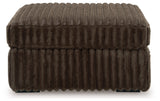 Midnight-Madness Oversized Accent Ottoman (Color: Chocolate)