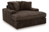 Midnight-Madness Loveseat, Oversized Chaise and Ottoman
