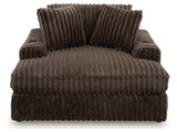 Midnight-Madness Loveseat, Oversized Chaise and Ottoman