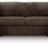 Midnight-Madness 3-Piece Sectional with Chaise (Color: Chocolate)