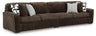 Midnight-Madness 2-Piece Sectional (Color: Chocolate)