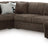 Midnight-Madness 4-Piece Sectional with Chaise (Color: Chocolate)