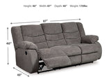 Tulen 2-Piece Sofa and Loveseat (Reclining Sofa, Reclining Loveseat)