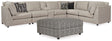 Kellway 8-Piece Sectional with Ottoman (Armless Chair, Armless Chair, Armless Chair, Console with Storage, Wedge, Wedge, Wedge, Ottoman With Storage)