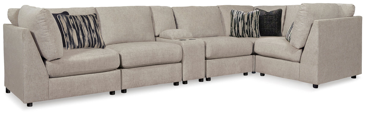Kellway 5-Piece Sectional (Configuration: 6-Piece (Kellway Armless Chair, Kellway Armless Chair, Kellway Console with Storage, Kellway Wedge, Kellway Wedge, Kellway Wedge))