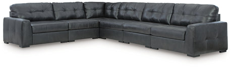 Brindley Pier 4-Piece Sectional (Configuration: 6-Piece (Brindley Pier Armless Chair, Brindley Pier Armless Chair, Brindley Pier Armless Chair, Brindley Pier Left-Arm Facing Corner Chair, Brindley Pier Right-Arm Facing Corner Chair, Brindley Pier Wedge))