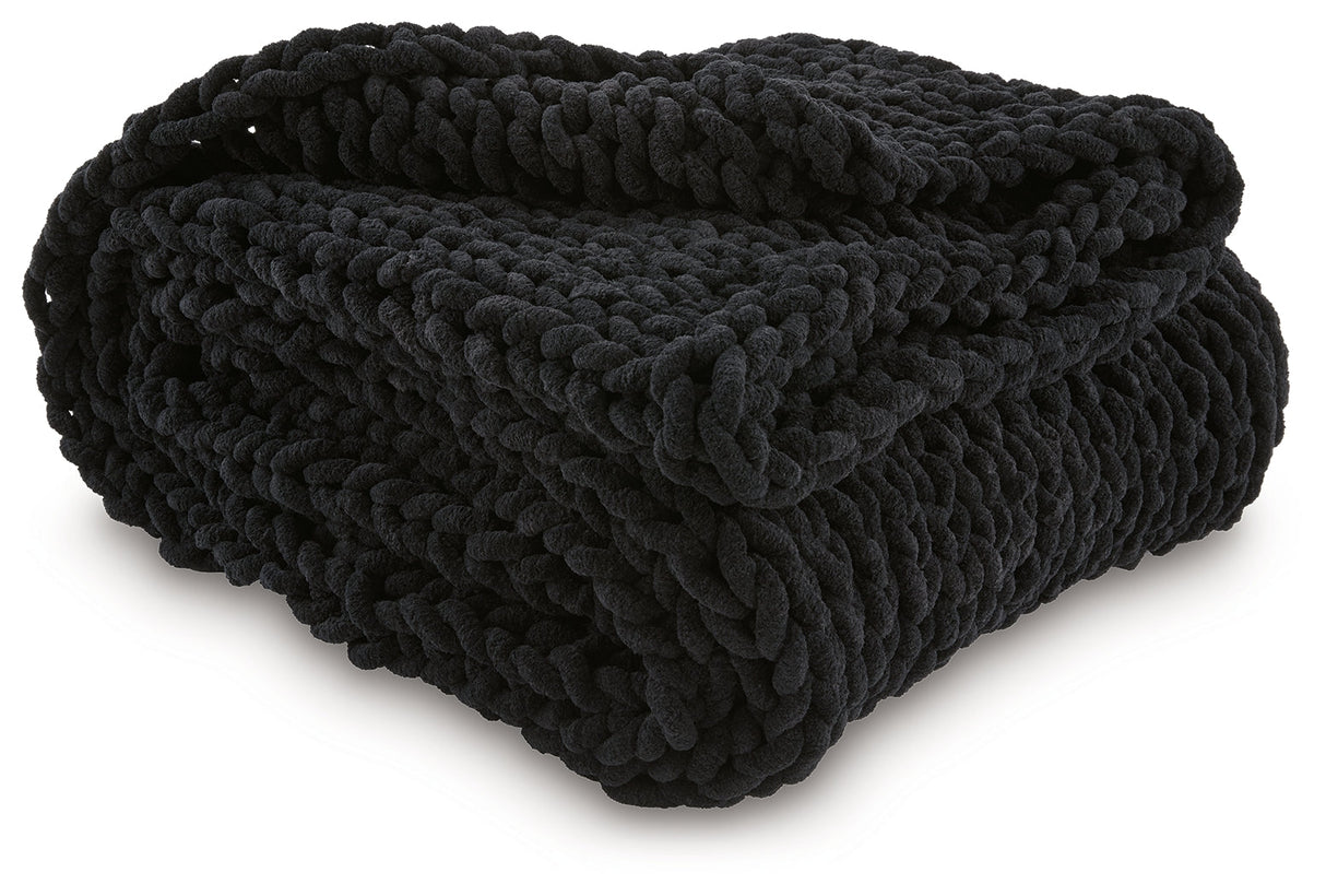 Chaddon Throw (Color: Black)