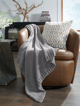 Anawood Throw (Color: Gray)