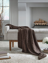 Anawood Throw (Color: Brown)