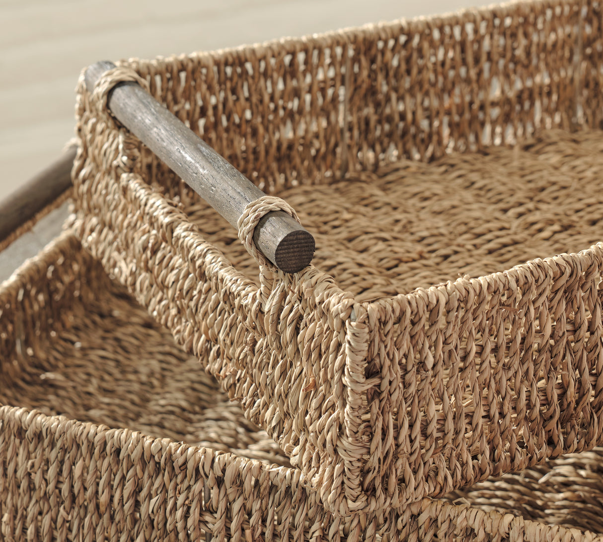 Halima Tray (Set of 2) (Color: Tan)