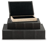 Jolina Box (Set of 3) (Variation Color: Black)