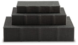 Jolina Box (Set of 3) (Variation Color: Black)