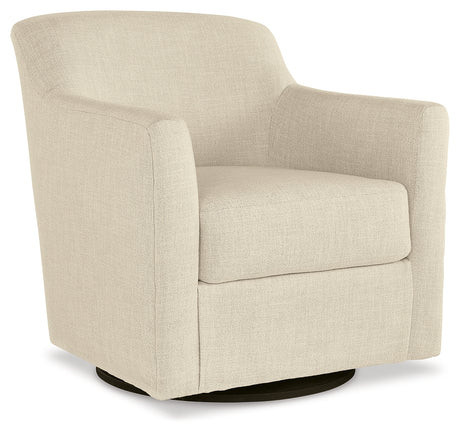 Bradney Swivel Accent Chair (Color: Linen)