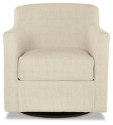 Bradney Swivel Accent Chair (Color: Linen)