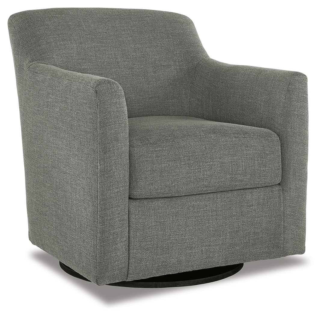 Bradney Swivel Accent Chair (Color: Smoke)