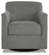 Bradney Swivel Accent Chair (Color: Smoke)