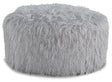 Galice Oversized Accent Ottoman (Color: Light Gray)