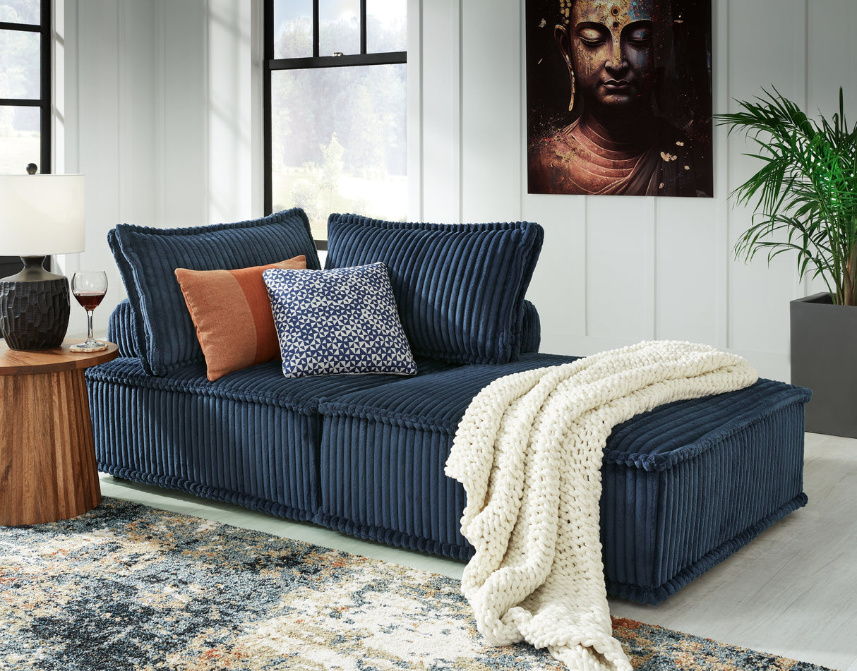 Bales 2-Piece Modular Seating (Color: Navy)