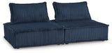 Bales 2-Piece Modular Seating (Color: Navy)