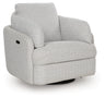 Alainmont Next-Gen Nuvella Swivel Power Recliner (Color: Stone)