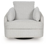 Alainmont Next-Gen Nuvella Swivel Power Recliner (Color: Stone)