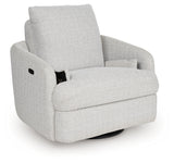 Alainmont Next-Gen Nuvella Swivel Power Recliner (Color: Stone)
