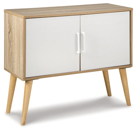 Orinfield Accent Cabinet (Color: Natural/White)