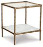 Ryandale Accent Table (Color: Antique Brass Finish)