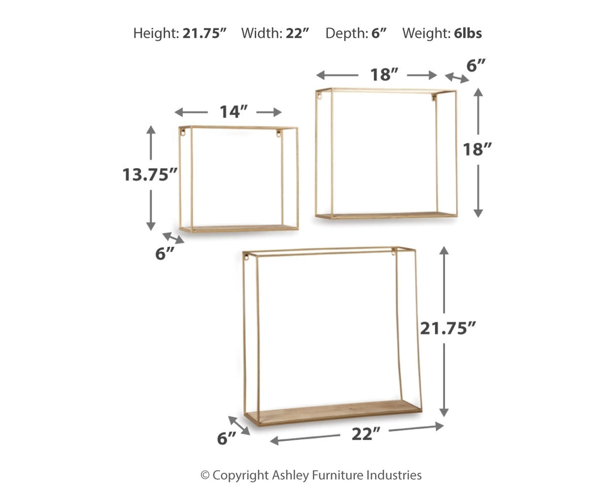 Efharis Wall Shelf (Set of 3)