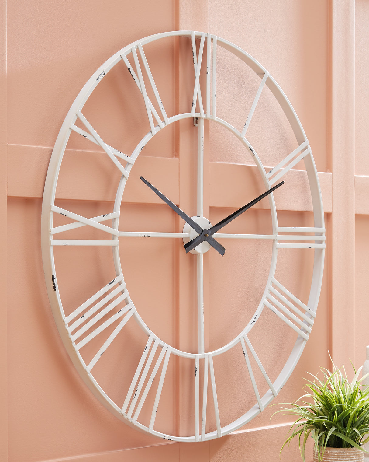 Paquita Wall Clock (Variation Color: Antique White)