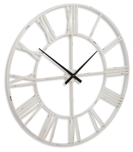 Paquita Wall Clock (Variation Color: Antique White)