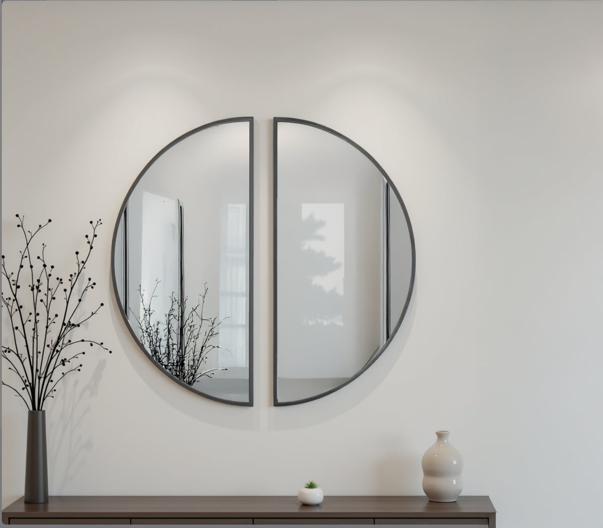 Denlow 2-Piece Wall Mirror (Accent Mirror, Accent Mirror)