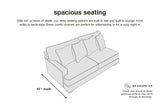 Museum 2-Piece Reclining Sectional (Color: Pewter)
