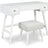 Thadamere Vanity with Stool (Variation Color: White)