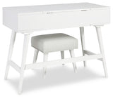 Thadamere Vanity with Stool (Variation Color: White)